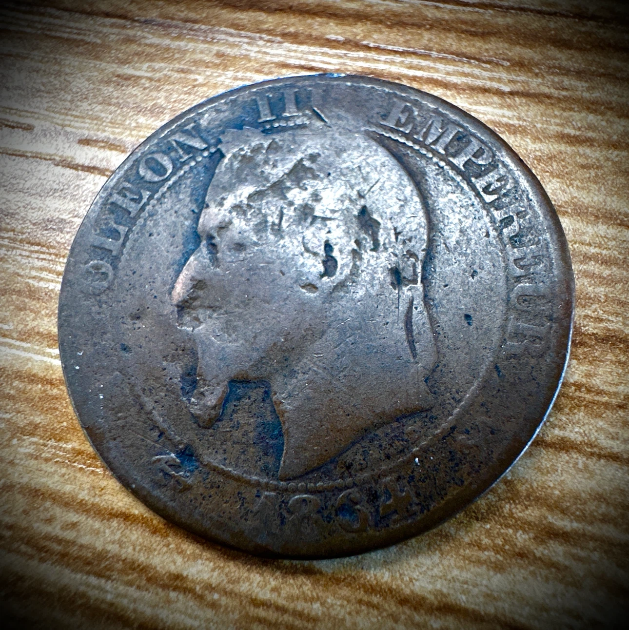 1864 France Vintage Coin - photo 2