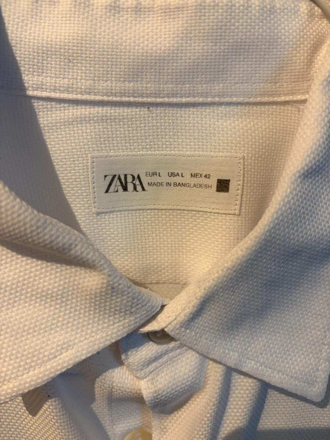 Zara Men's White Button-Up Shirt - photo 3