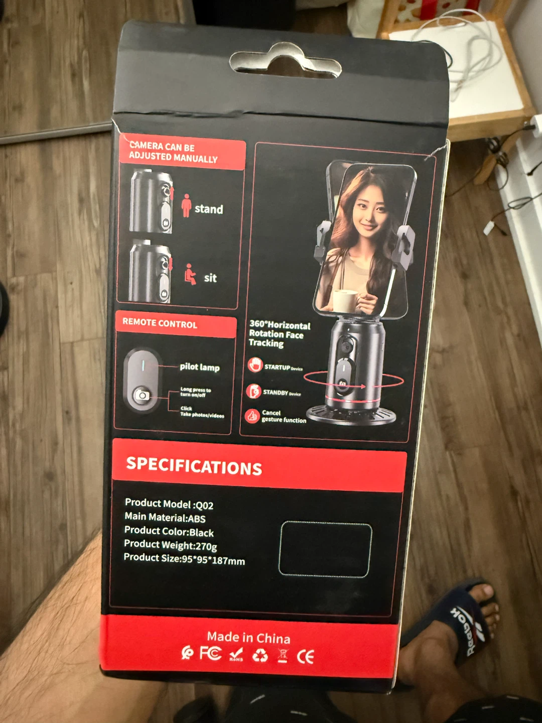 360 Auto Face Tracking Selfie Stick Tripod Q02 - photo 3