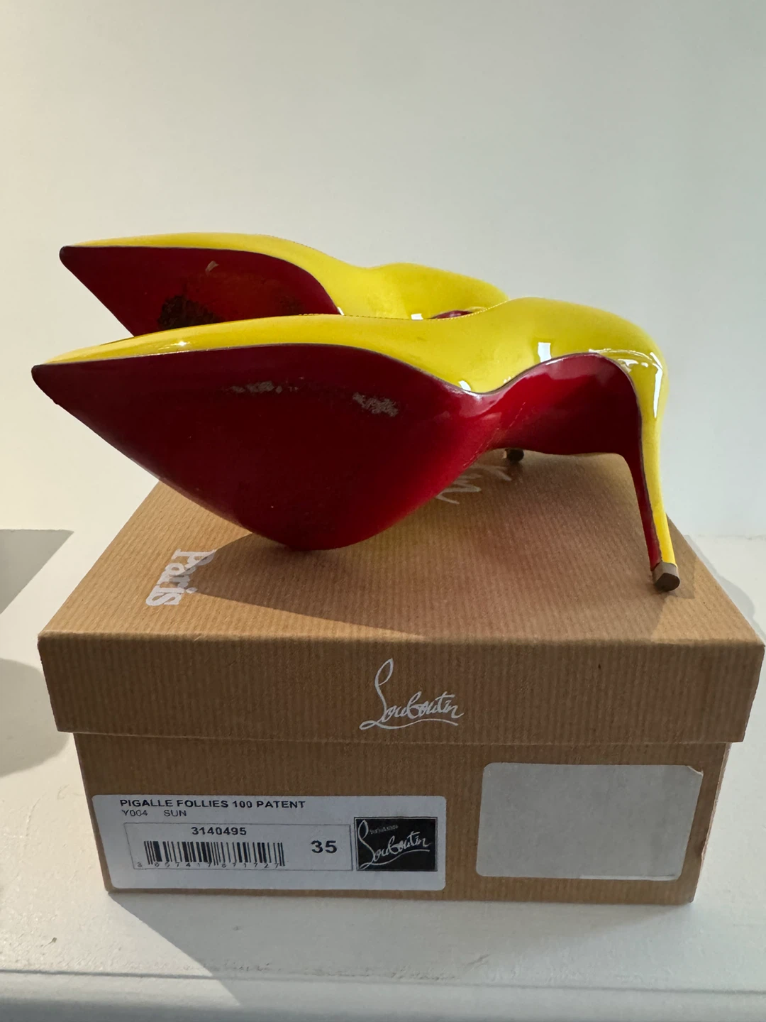Christian Louboutin Pigalle Follies 100 Patent Heels