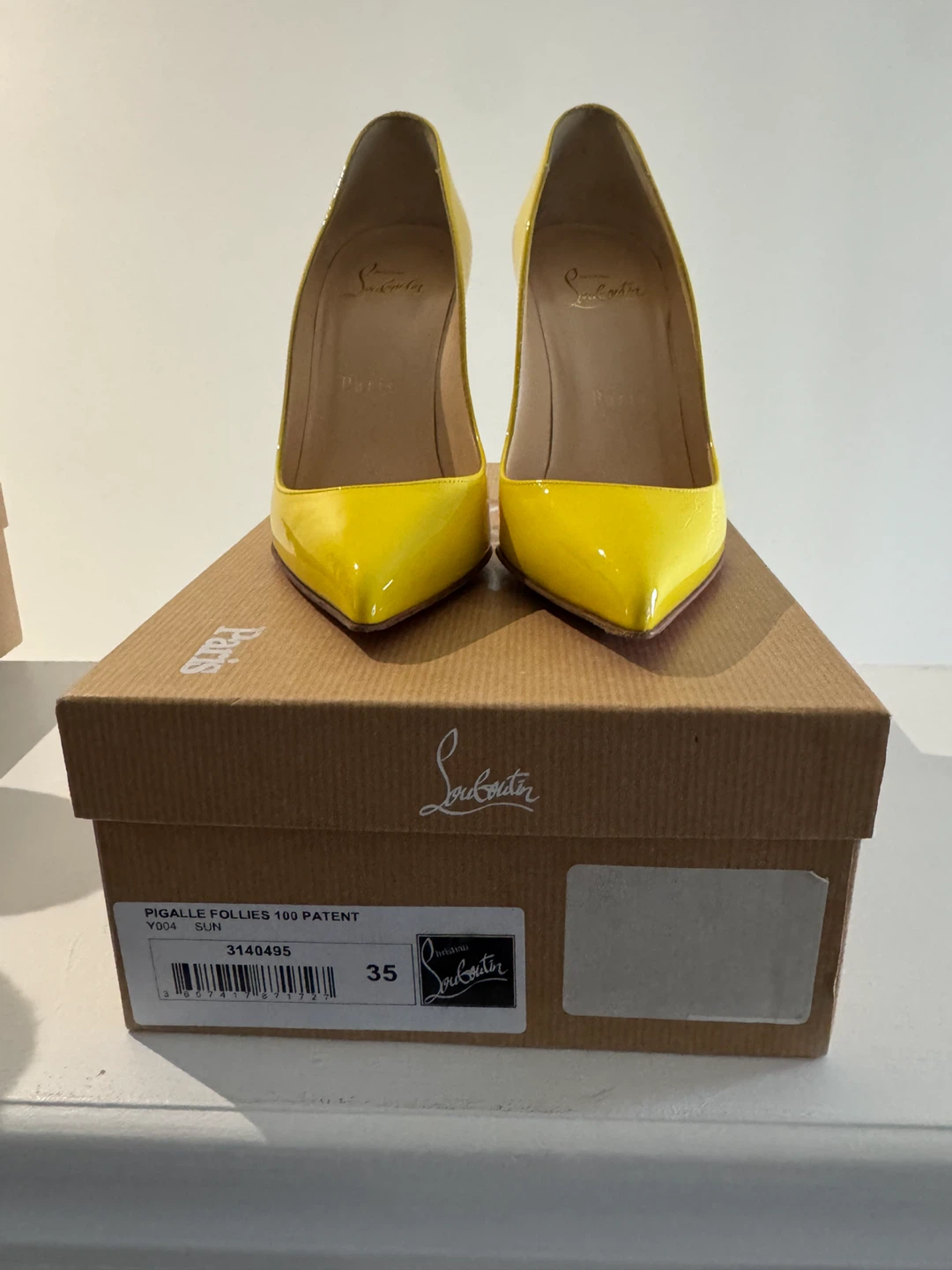 Christian Louboutin Pigalle Follies 100 Patent Heels - photo 2