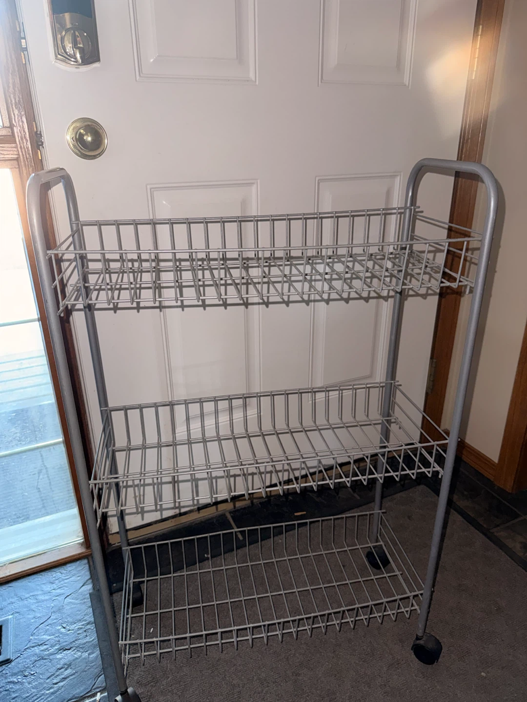 3-Tier Wire Storage Cart
