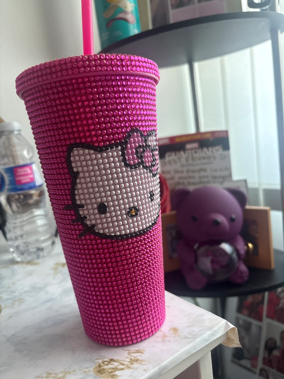 Pink Hello Kitty Tumbler with Rhinestones
