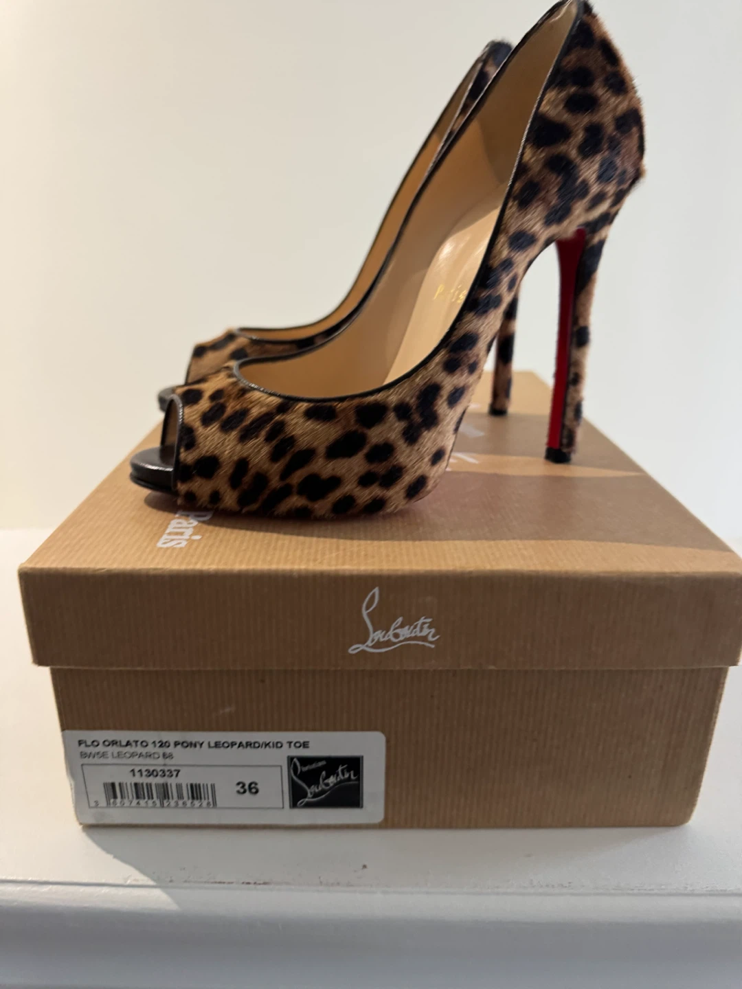 Christian Louboutin Flo Orlato Leopard Heels Size 36