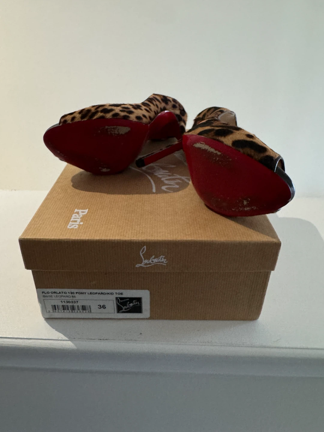 Christian Louboutin Flo Orlato Leopard Heels Size 36 - photo 2