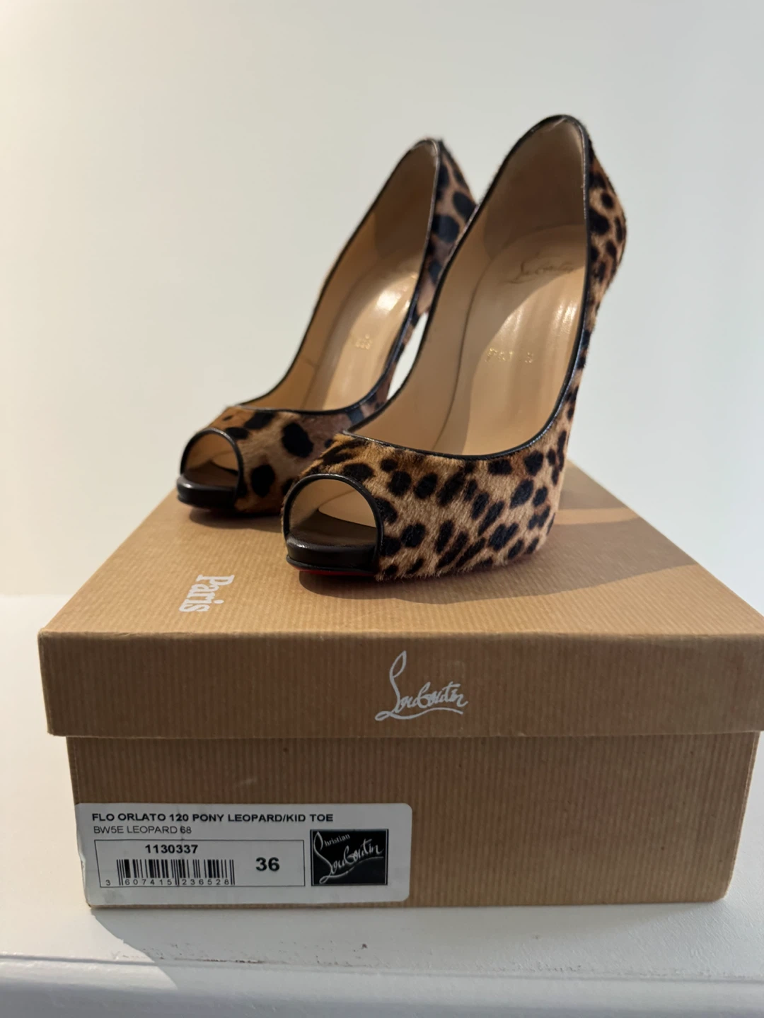 Christian Louboutin Flo Orlato Leopard Heels Size 36 - photo 3
