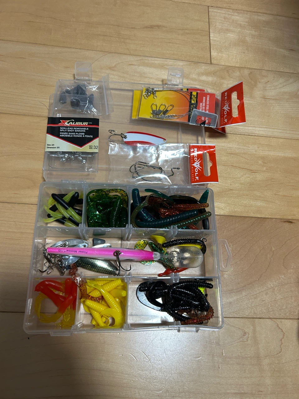 Fishing Lure and Tackle Box Assortment