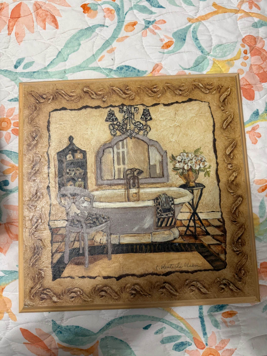 Bathroom Scene Wall Art