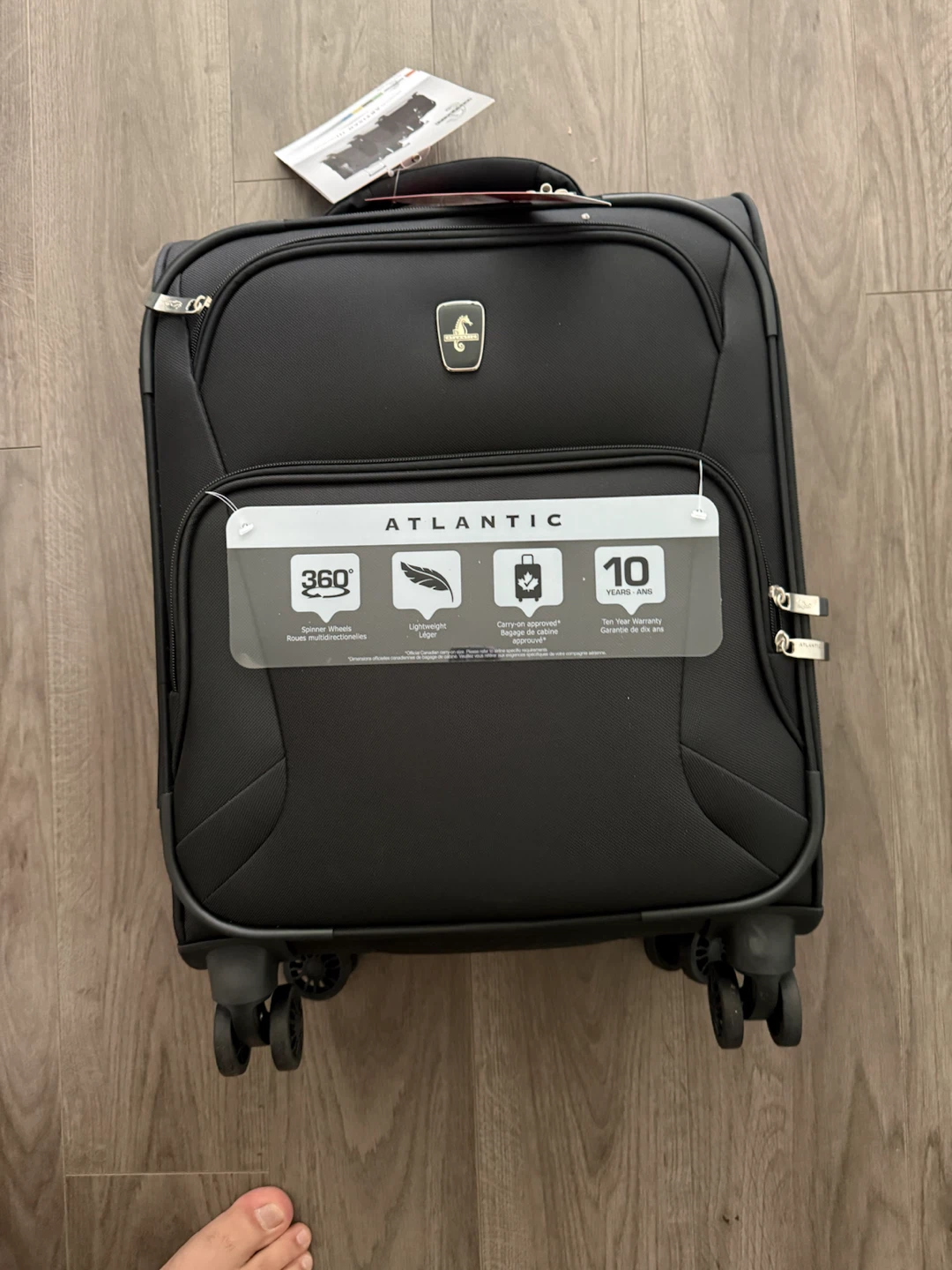 Atlantic Artisan III Collection Black Carry-On Spinner Luggage - photo 2