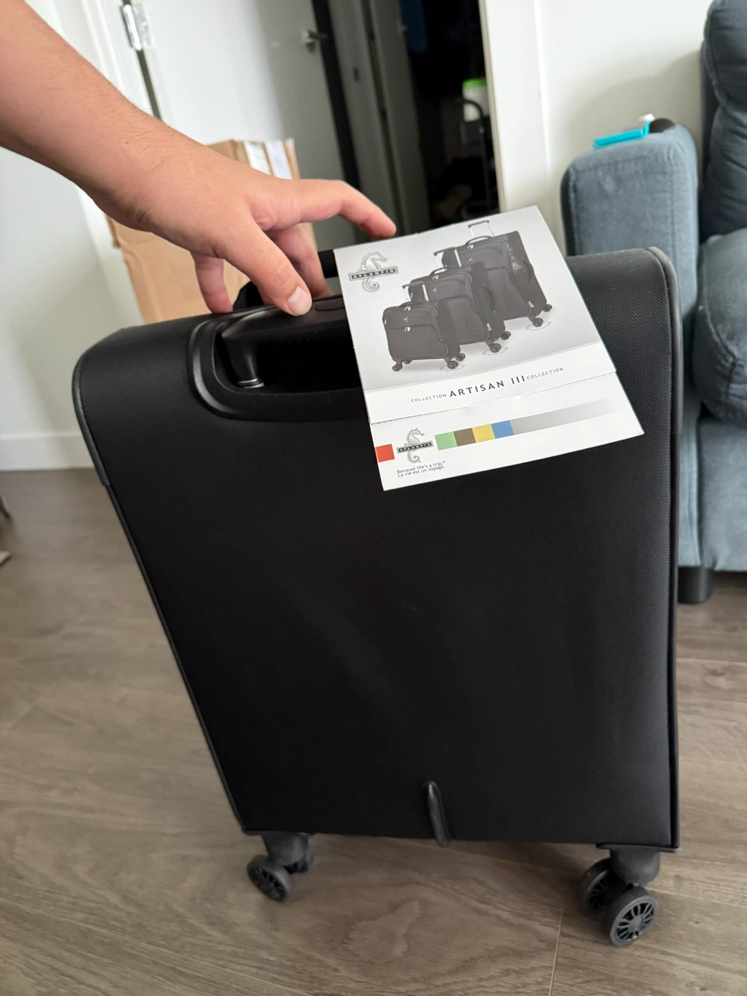 Atlantic Artisan III Collection Black Carry-On Spinner Luggage - photo 4