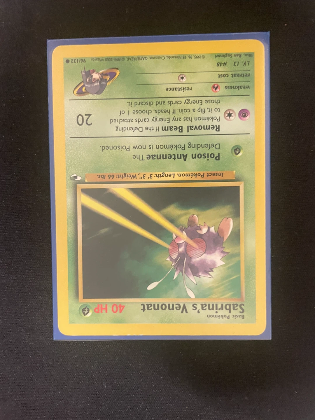 Pokémon Sabrina's Venonat Card 96/132