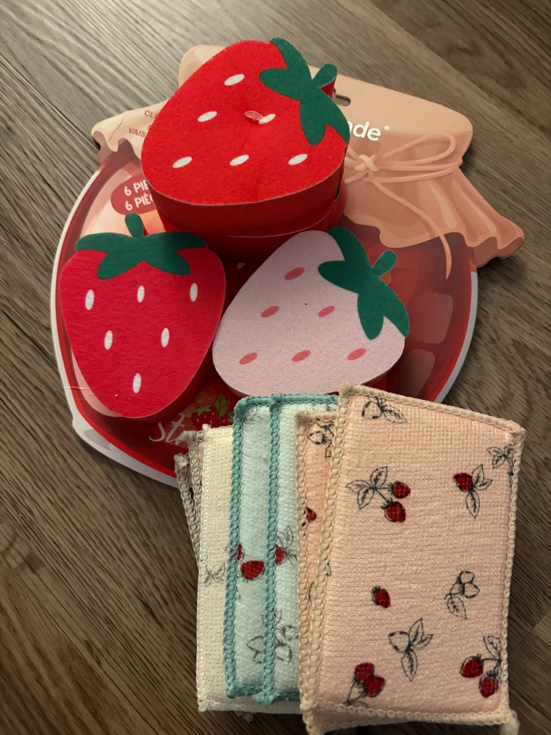 Strawberry Shaped Kitchen Sponges