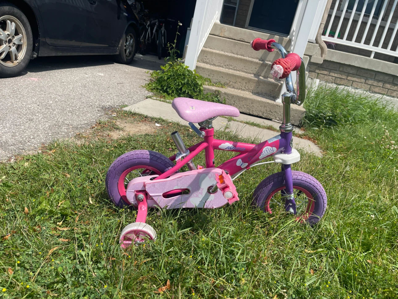 Kids Pink and Purple Training Bike - photo 3
