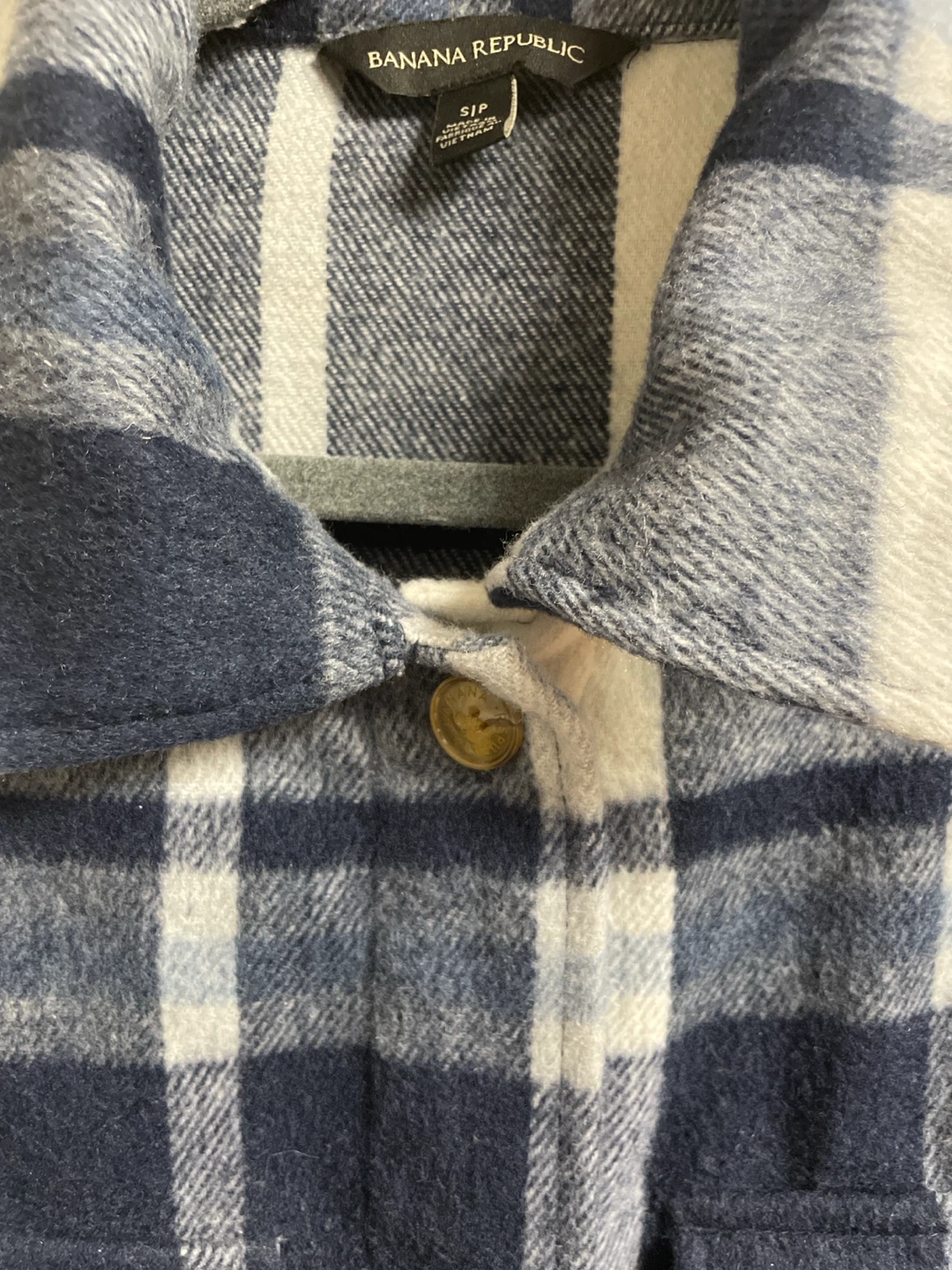 Banana Republic Plaid Flannel Shirt Jacket - Size S/P - photo 4