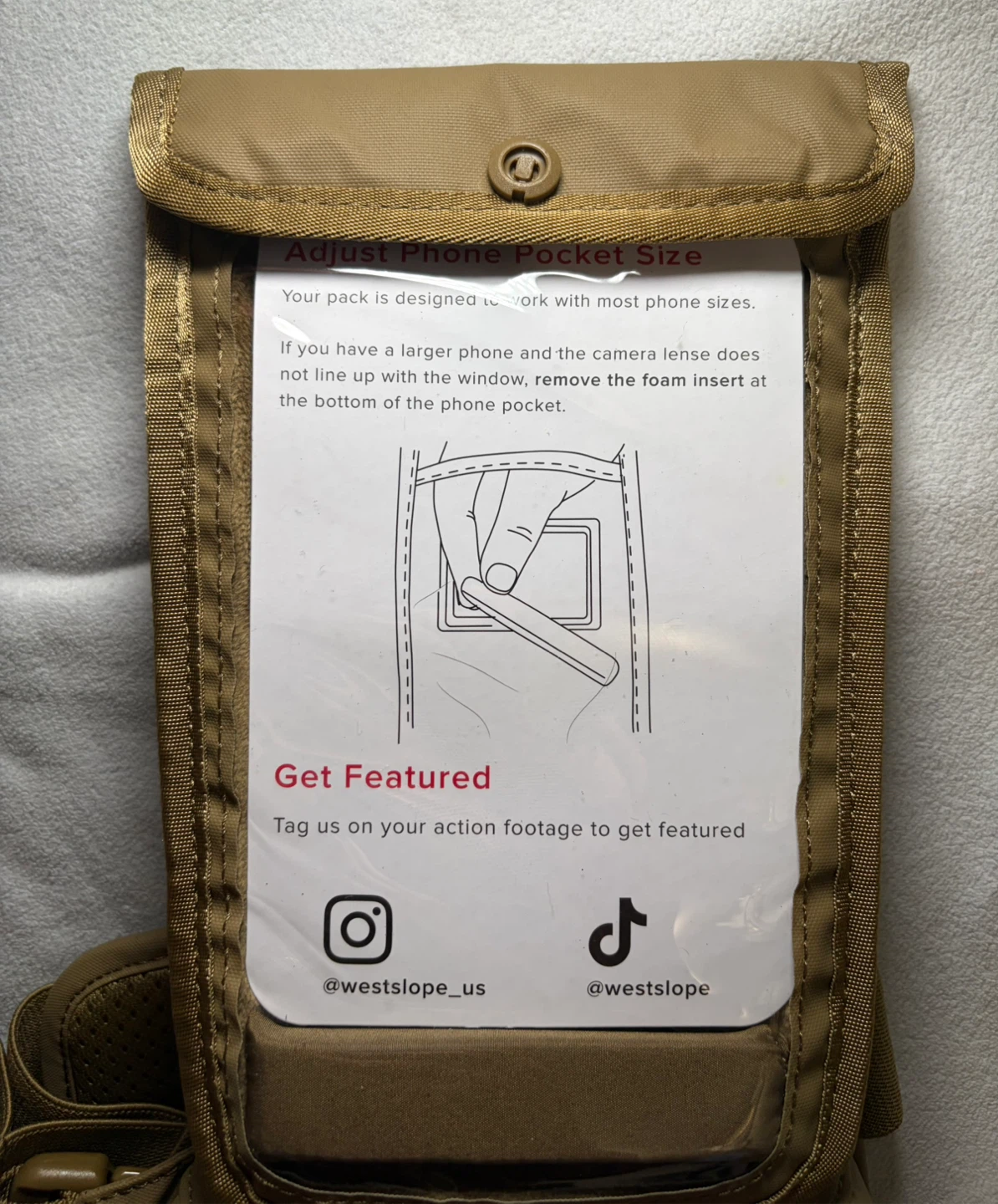 West Slope Gear Pro-180 Slim Chest Pack Coyote Brown Outdoors - photo 5