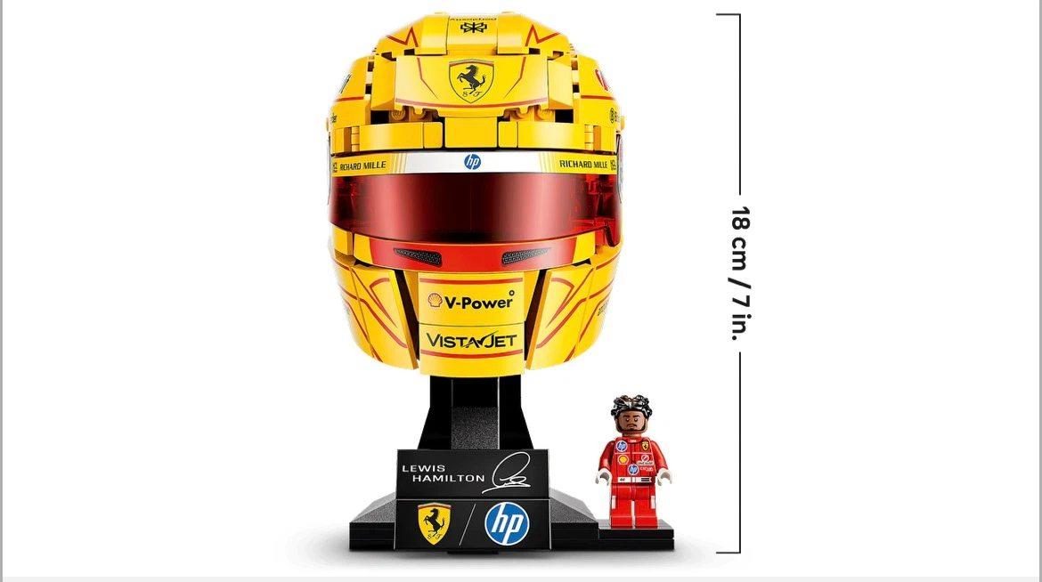 LEGO Scuderia Ferrari HP Lewis Hamilton Helmet Set - photo 3