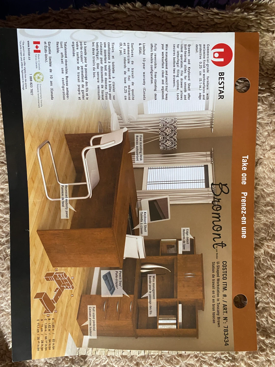 Bestar Bromont L-Shaped Desk with Hutch - photo 5