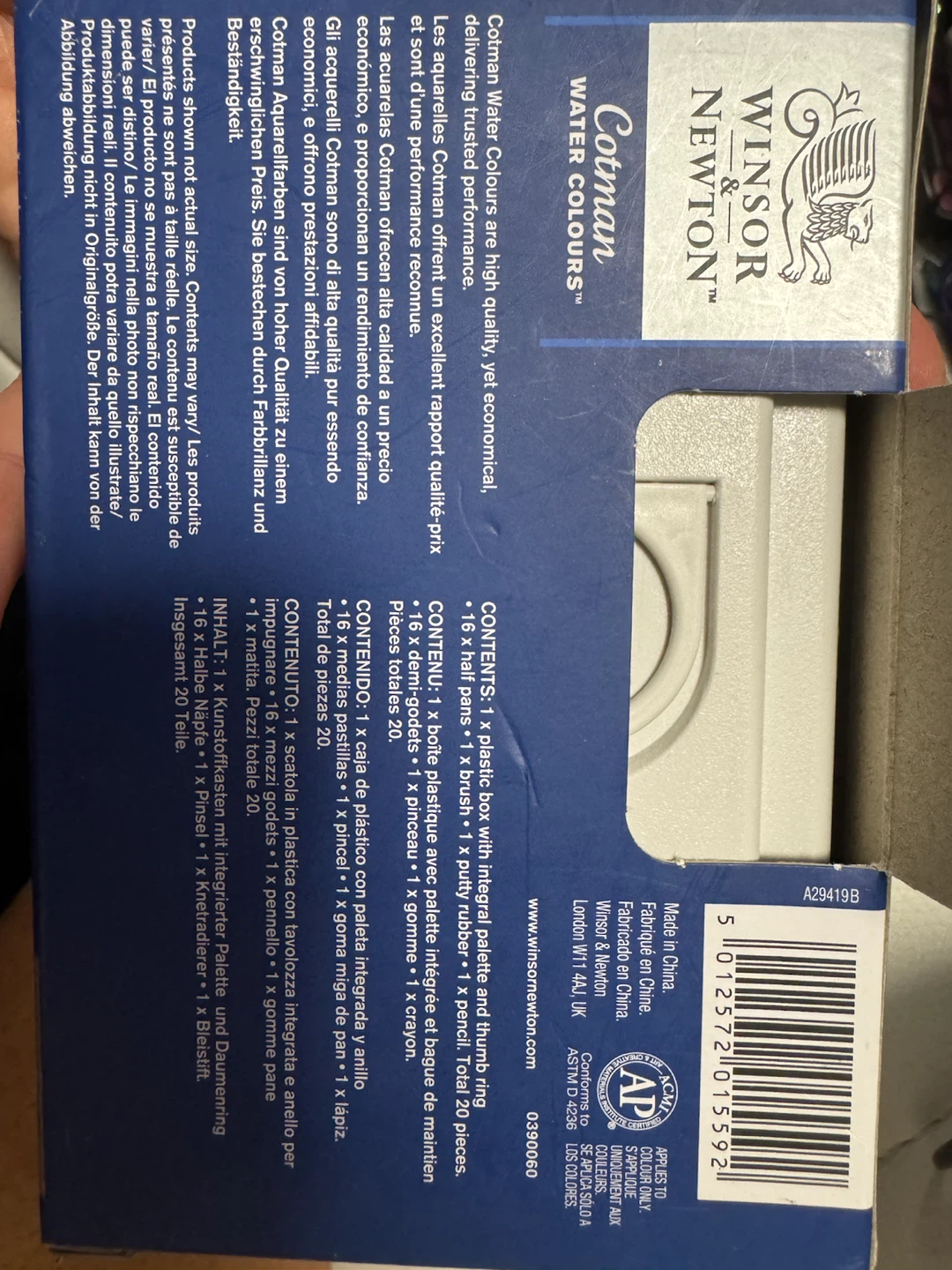 Winsor & Newton Cotman Water Colours Pocket Box Set - photo 2