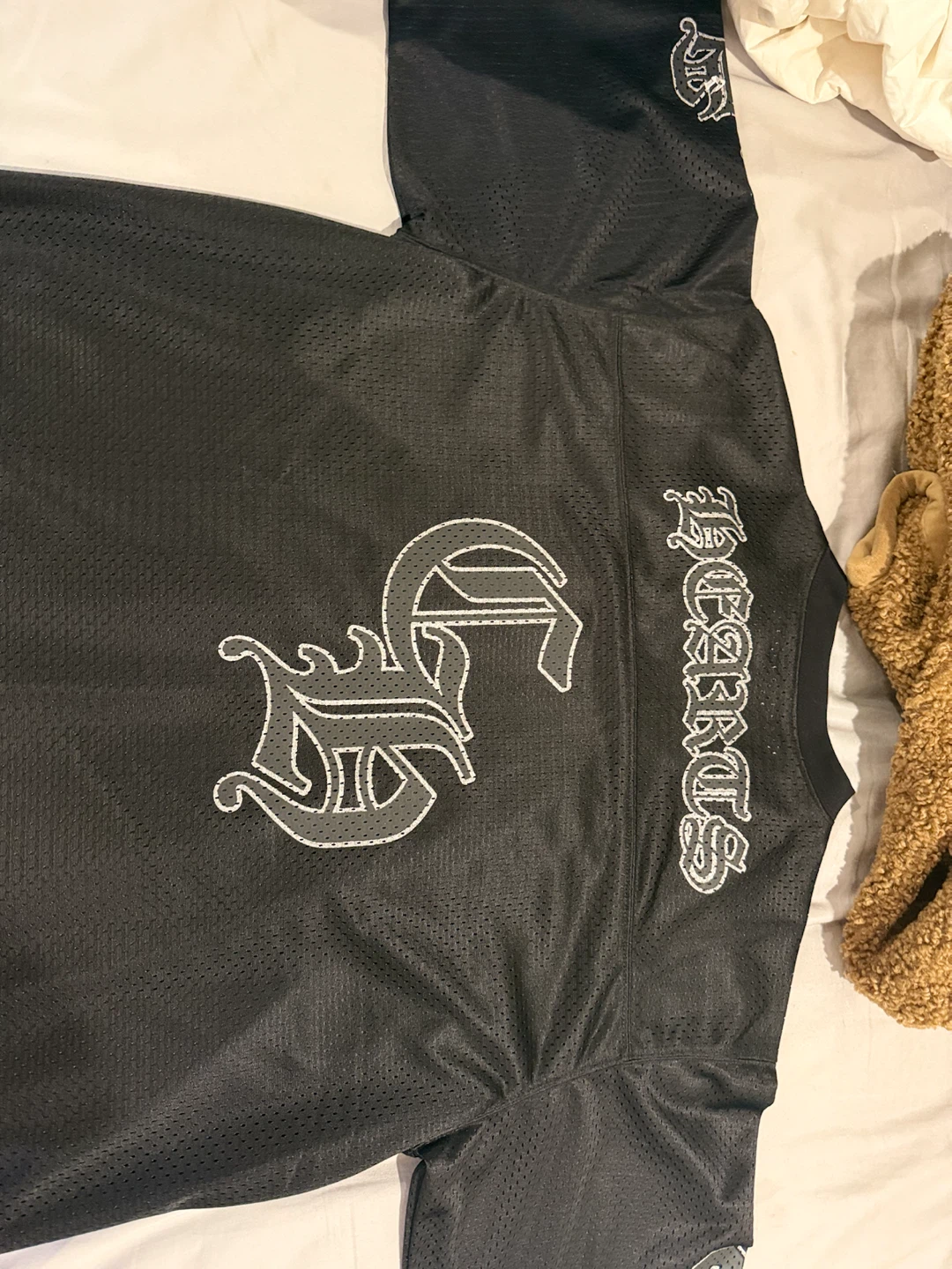Chrome Hearts Black Mesh Jersey & Shorts Set - photo 3
