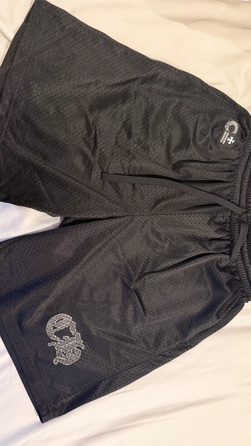 Chrome Hearts Black Mesh Jersey & Shorts Set - photo 5