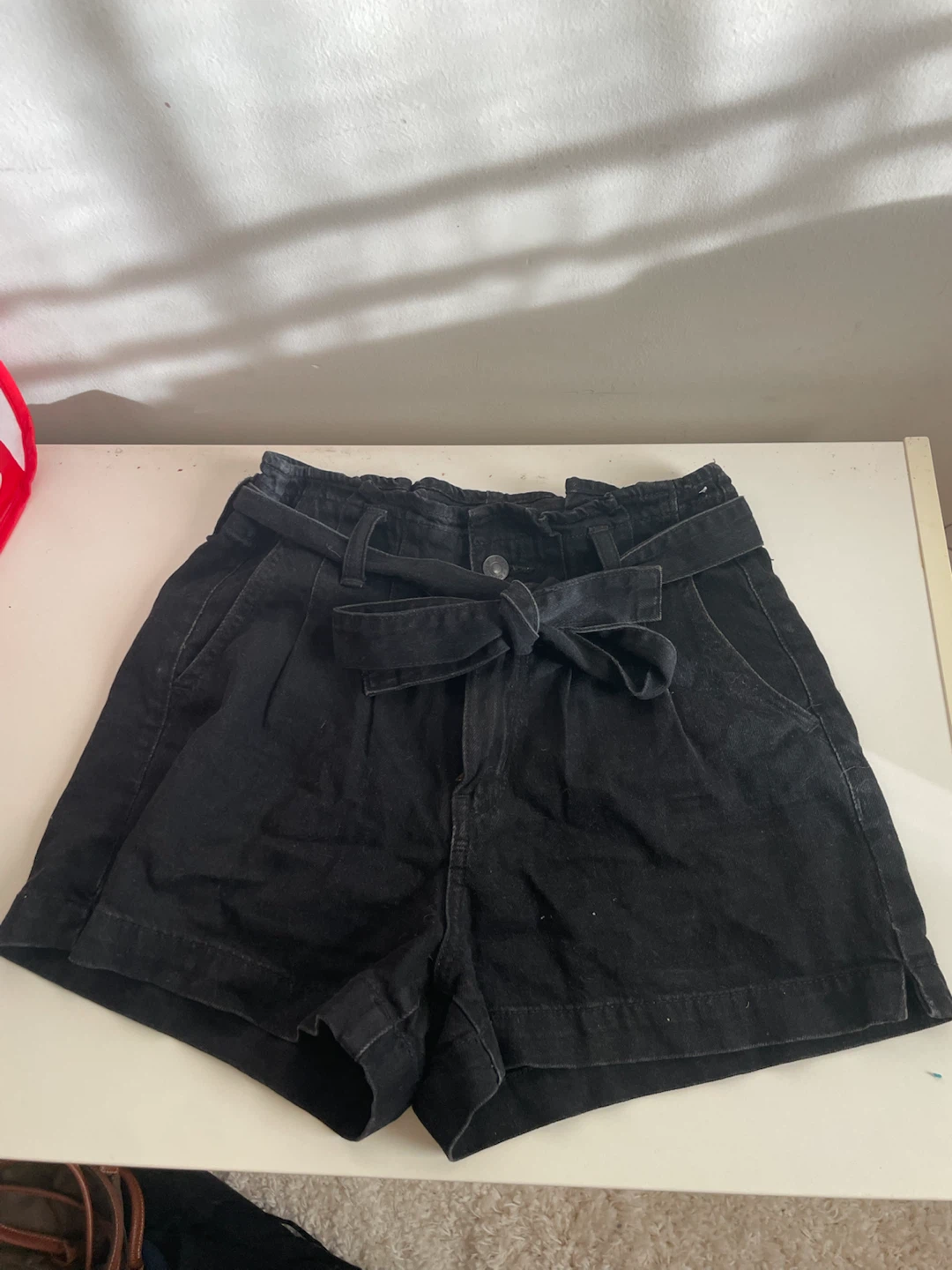 American Eagle Black Denim Shorts