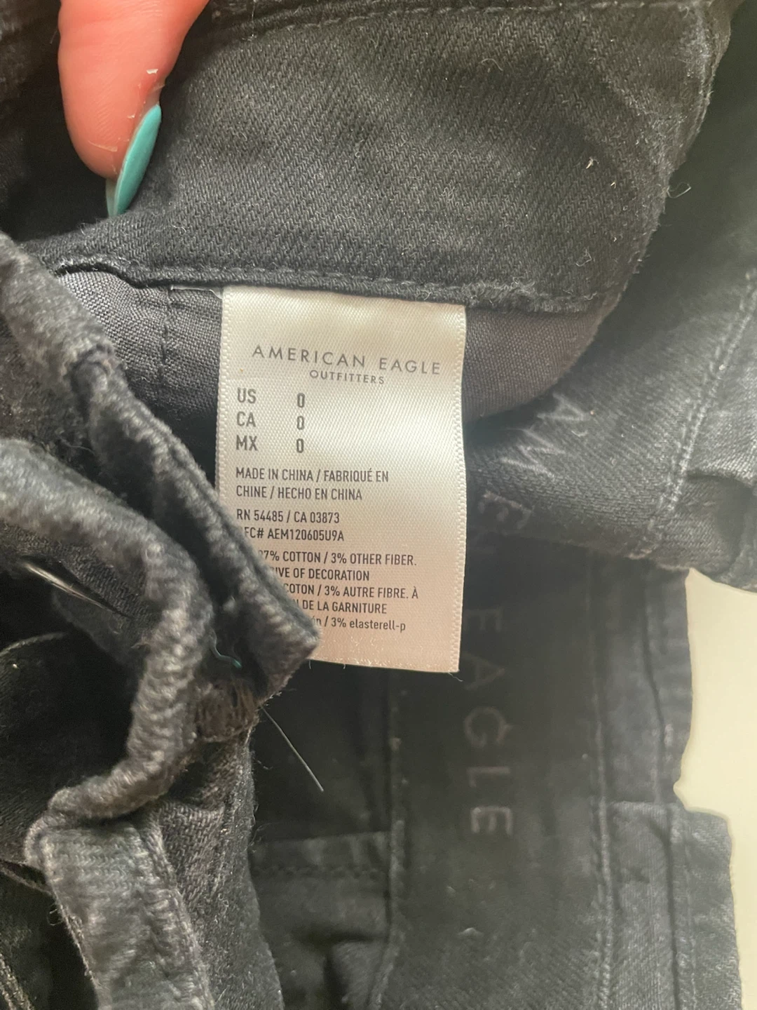 American Eagle Black Denim Shorts - photo 3