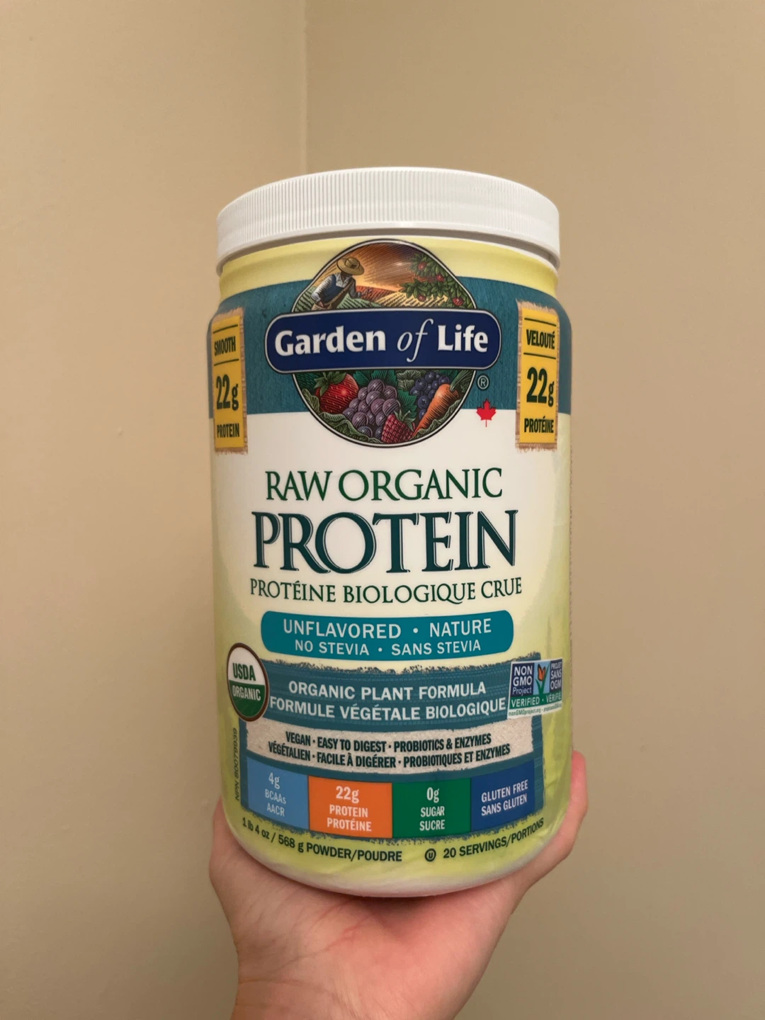 Garden of Life Raw Organic Protein Unflavored