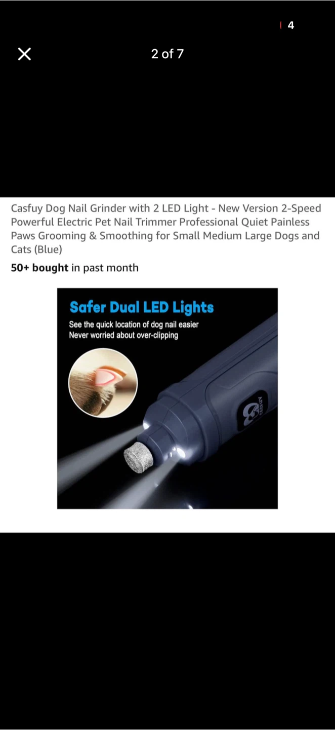 SALE🐶✨ Casfuy LED Dog Nail Grinder ✨🐾 - photo 2