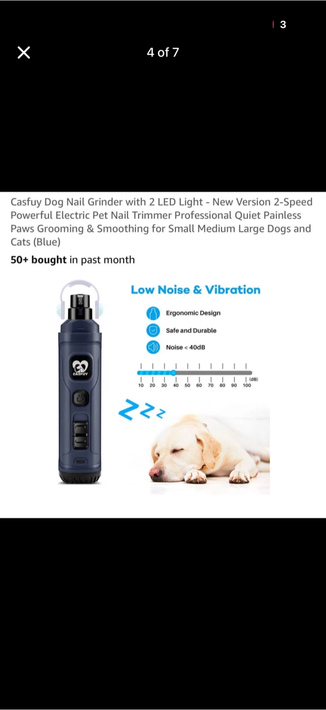 SALE🐶✨ Casfuy LED Dog Nail Grinder ✨🐾 - photo 4