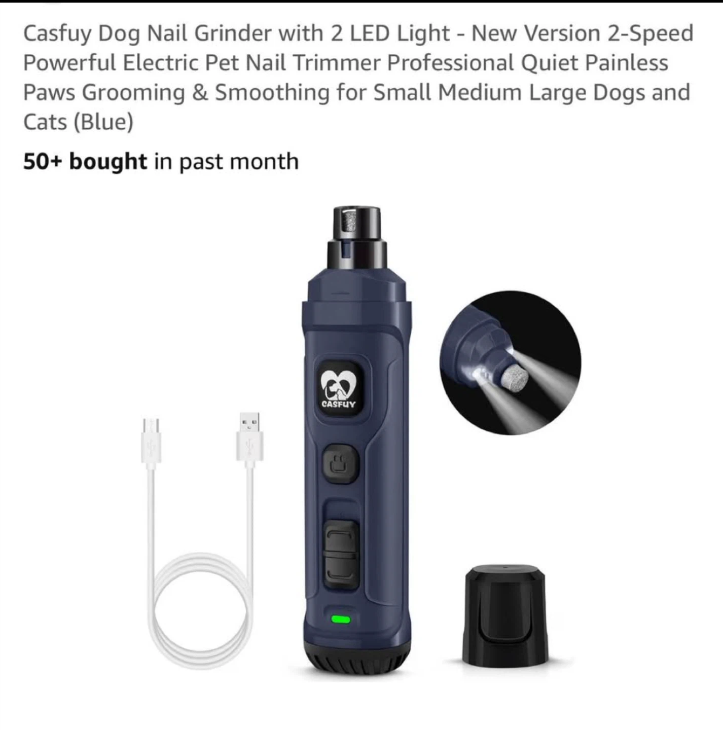 SALE🐶✨ Casfuy LED Dog Nail Grinder ✨🐾