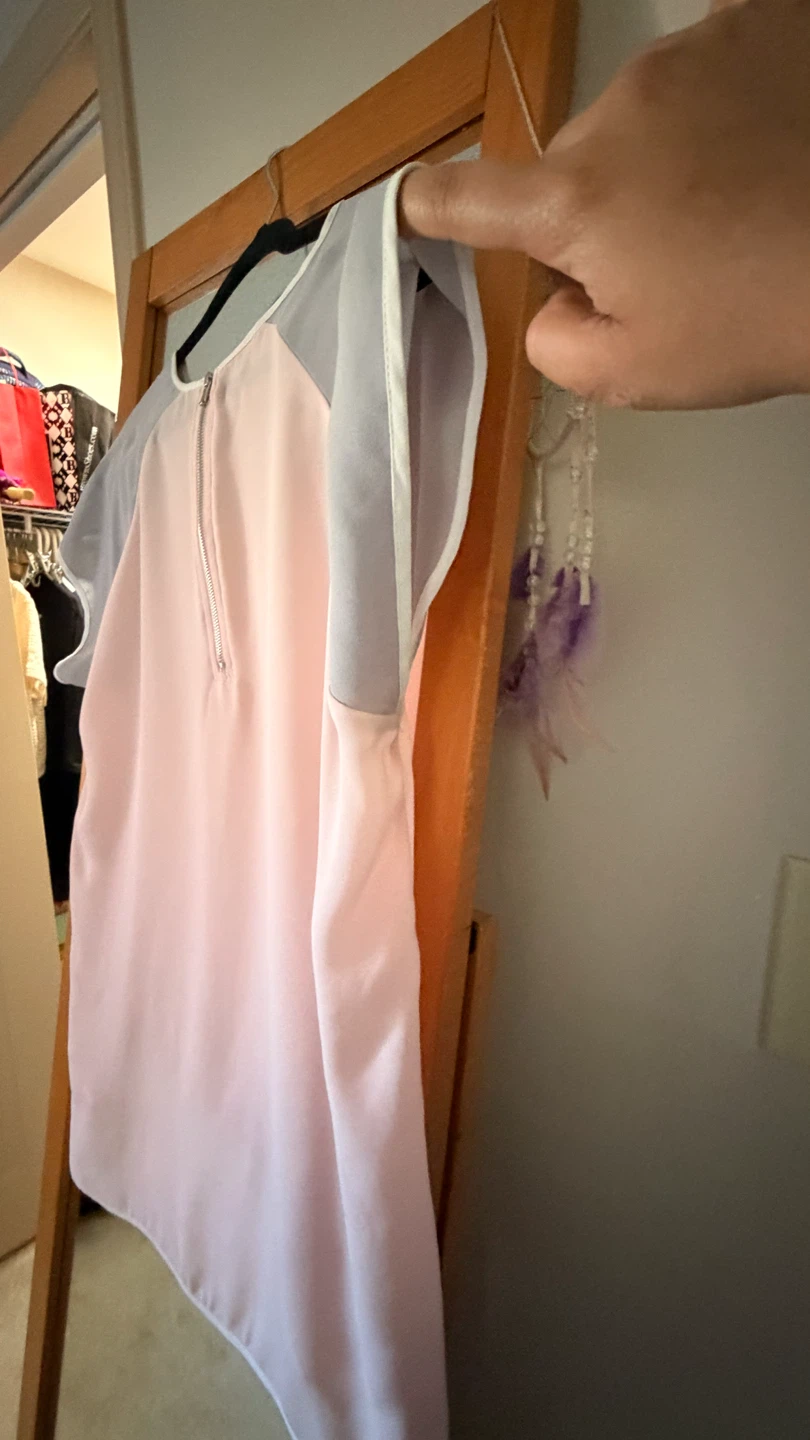 Kenneth Cole Reaction Pink & Grey Top - photo 3