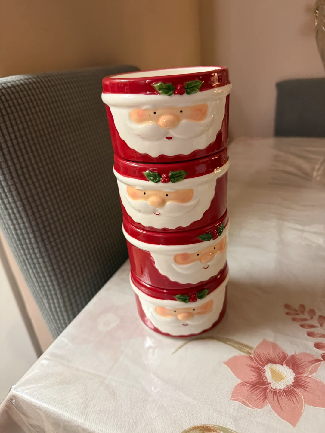 The Bake Shop by Masterclass Santa Ramekins - Set of 4