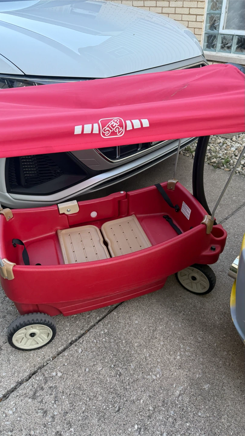 Step2 Red Kids Wagon with Canopy check more pictures