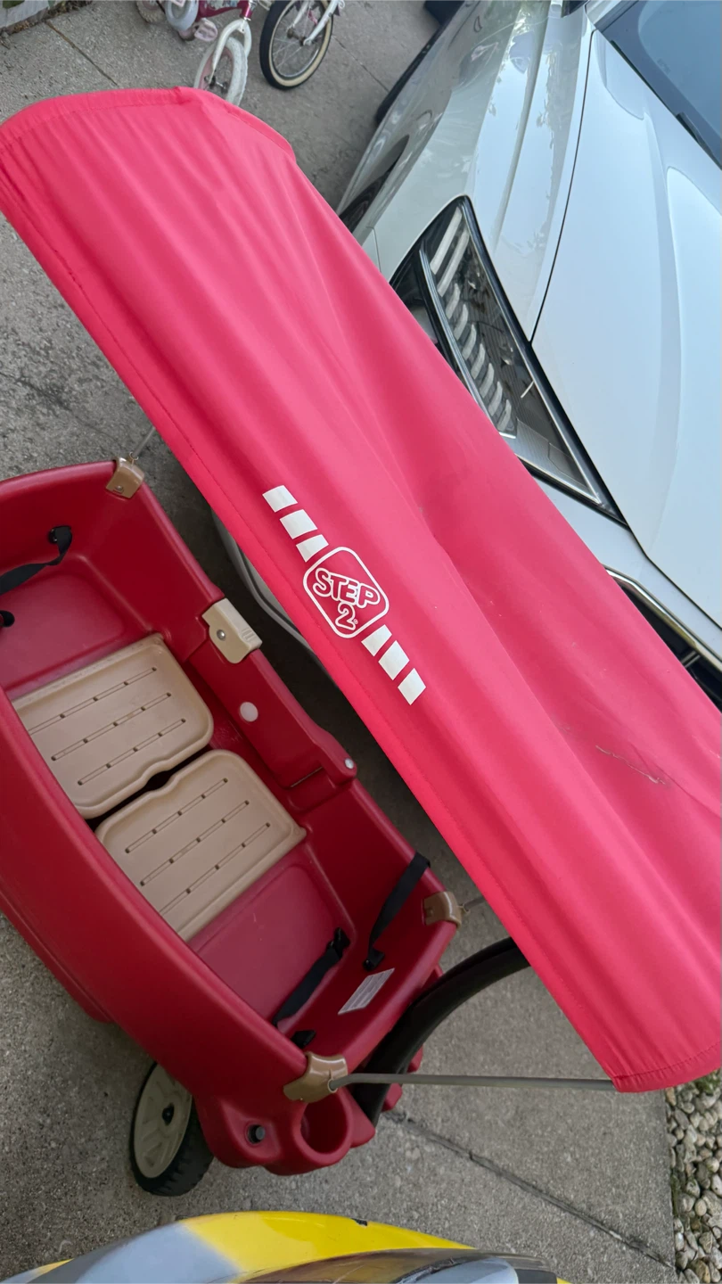 Step2 Red Kids Wagon with Canopy check more pictures - photo 2