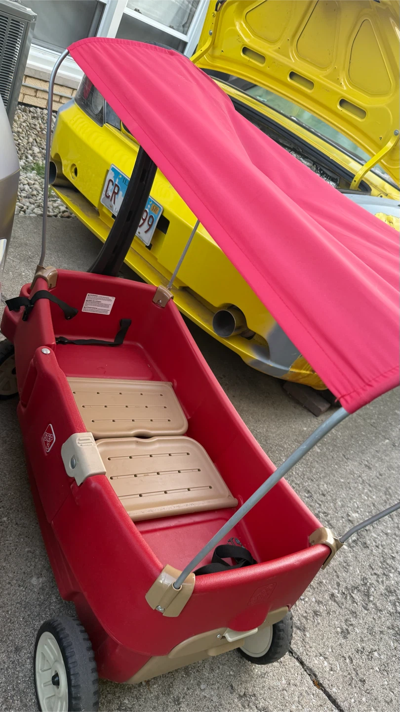 Step2 Red Kids Wagon with Canopy check more pictures - photo 5