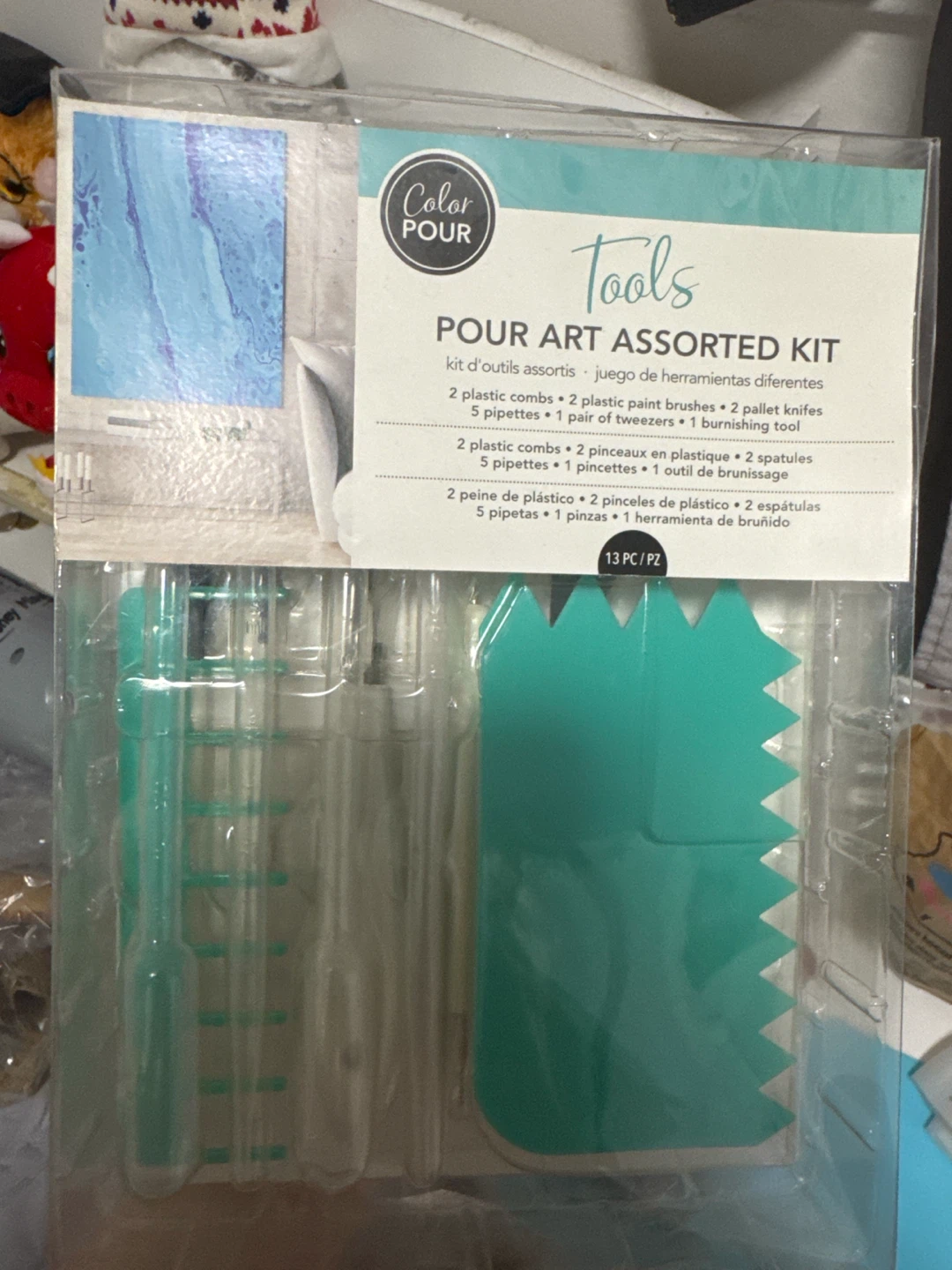 American Crafts Color Pour Tools Assorted Kit