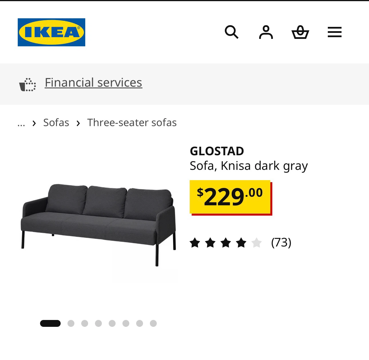 IKEA Glostad 3 seater 😲