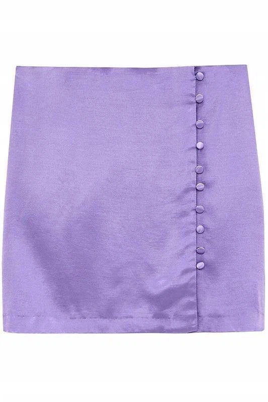 ZARA Lavender Viscose Mini Skirt – Size S - photo 5