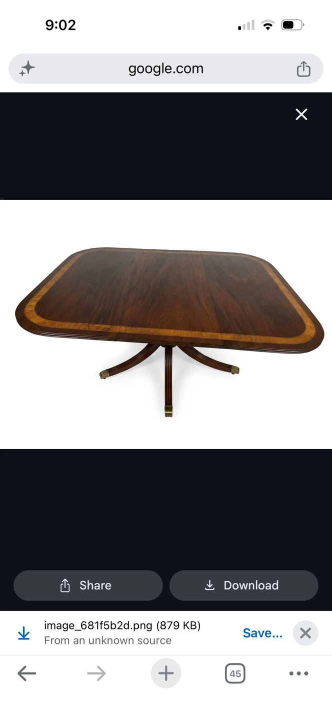 Antique Mahogany Dining Table