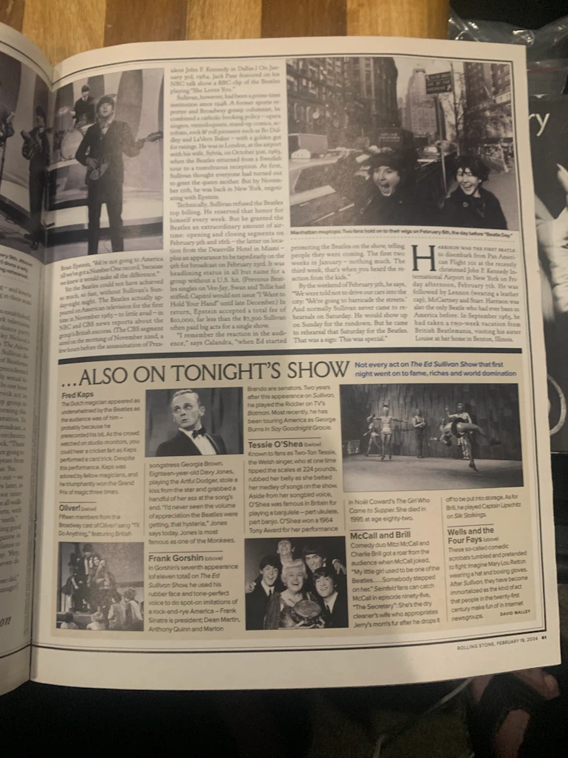 Rolling Stone - The Beatles "Beatlemania!" Feb 19, 2004 - photo 5