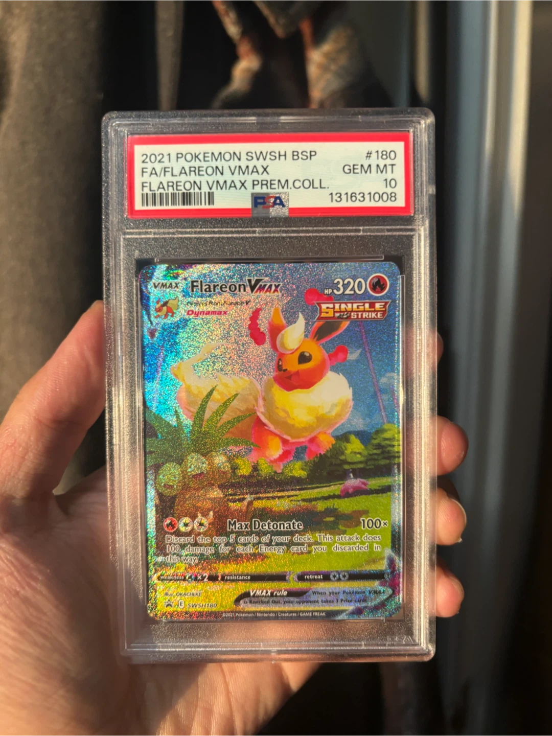 2021 Pokemon Flareon VMAX SWSH BSP #180 PSA GEM MINT 10