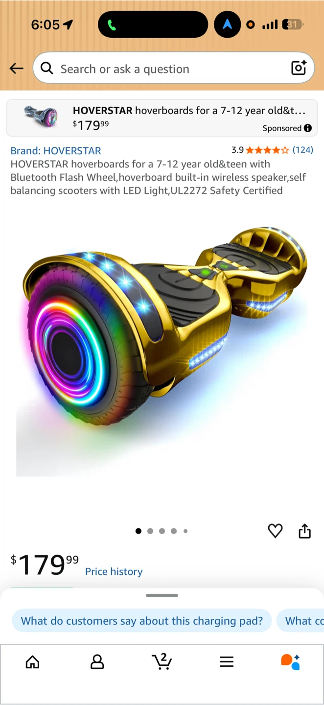 Hoverstar Electric Balance Wheel with Bluetooth and LED Lights - photo 3
