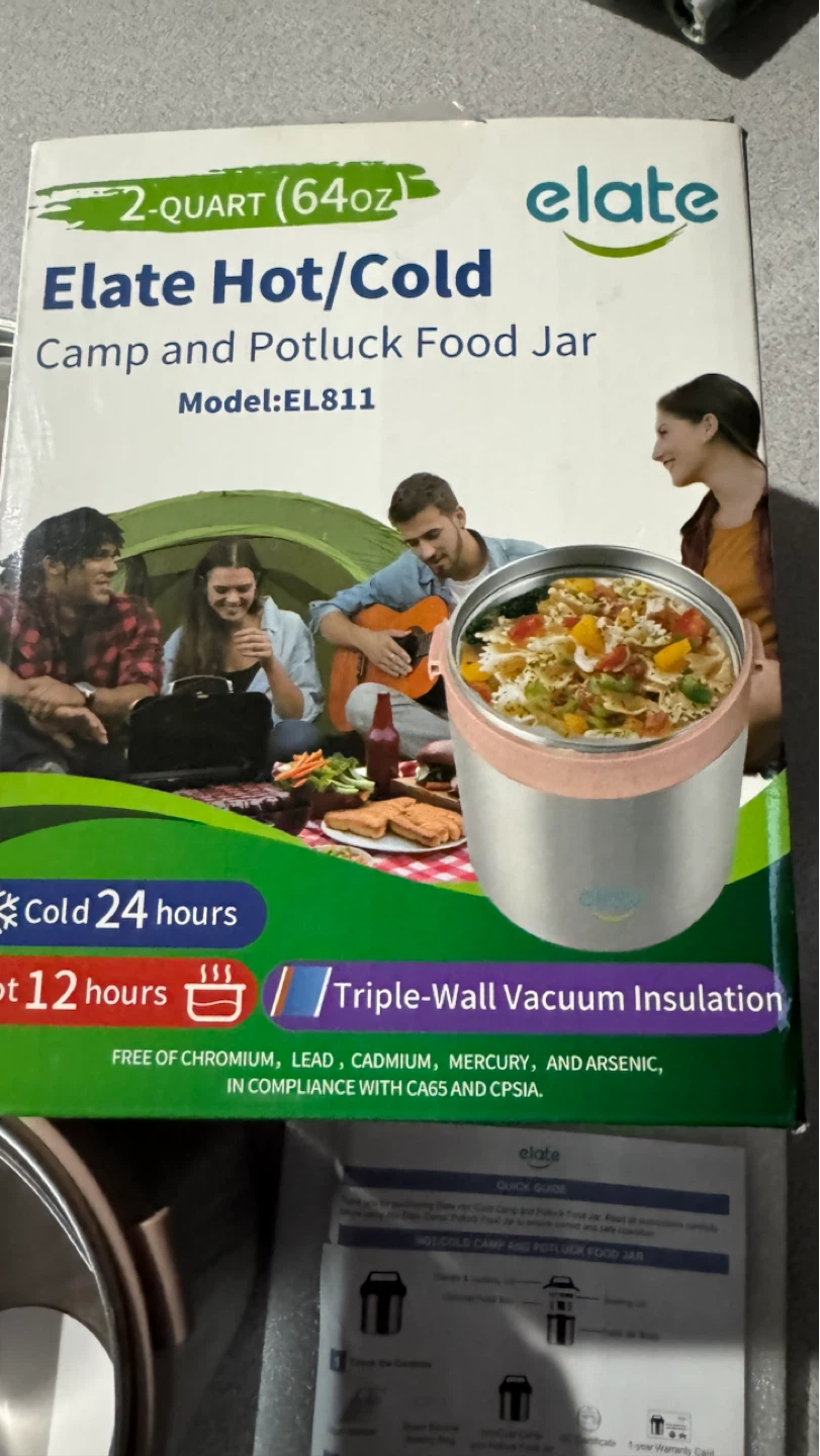 Elate Hot/Cold Camp and Potluck Food Jar