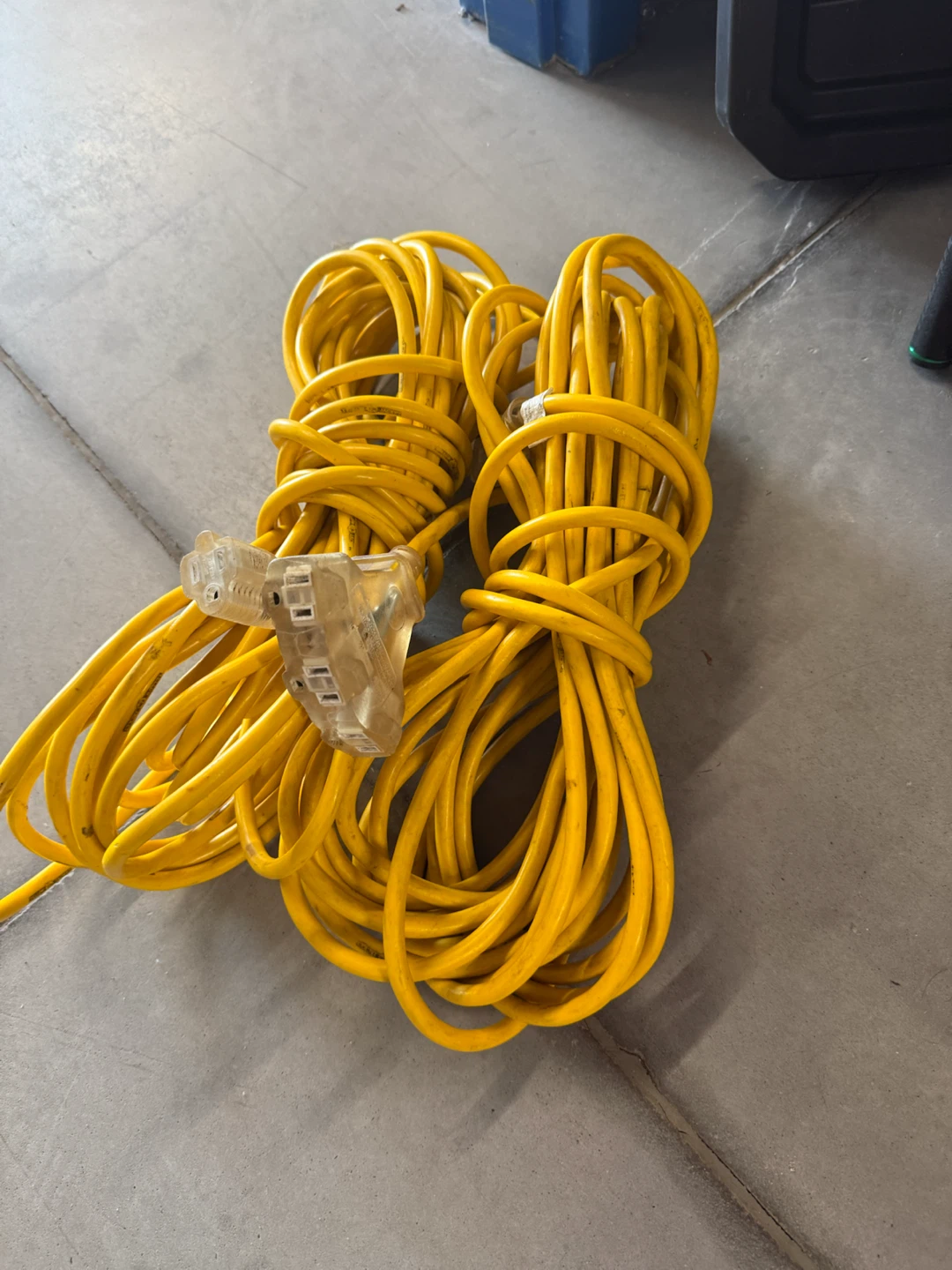 Yellow Outdoor Extension Cord