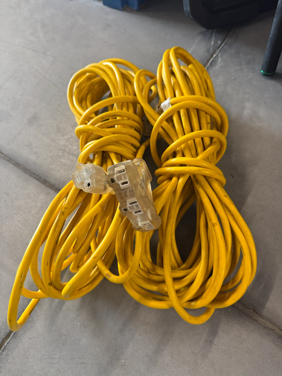 Yellow Outdoor Extension Cord - photo 2
