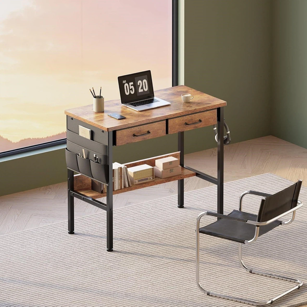 Maihail Desk with Drawers and Storage - photo 2