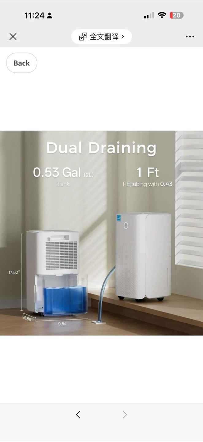 UKOKE Portable Home Dehumidifier - photo 4