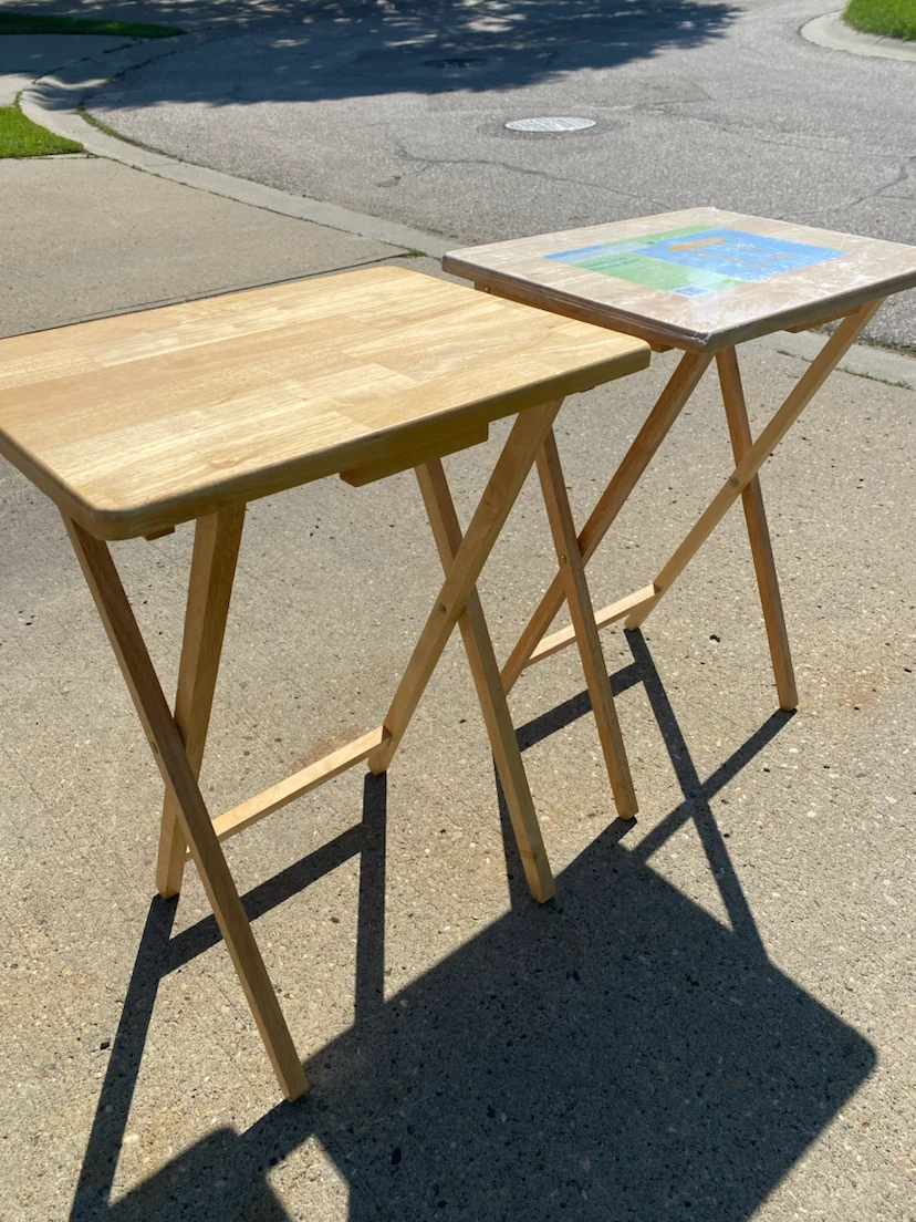 Simplicity Folding Tray Table Set *** - photo 2