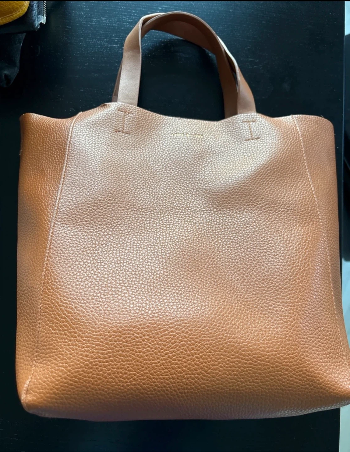 Love & Lore Brown Faux Leather Tote Bag - photo 2