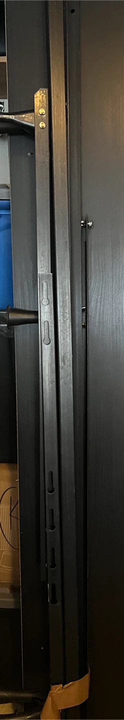 Black Tufted Headboard and metal frame - photo 4